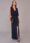 Naya Layered Bodice Maxi Dress, Black