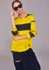 Naya Striped Rib Knit Jumper, Lime