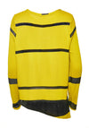 Naya Striped Rib Knit Jumper, Lime