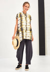 Naya Sleeveless Print Oversize Shirt, Lime