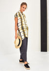 Naya Sleeveless Print Oversize Shirt, Lime