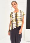 Naya Oversize Dye Print Top, Lime Multi