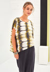 Naya Oversize Dye Print Top, Lime Multi