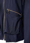 Naya Hooded Light Short Jacket, Navy