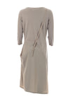Naya Jersey Pocket Contrast Midi Dress, Stone
