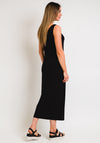 Naya Sleeveless Jersey Ankle Length Dress, Black