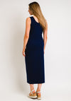 Naya Sleeveless Jersey Ankle Length Dress, French Navy