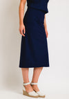 Naya Shell Midi Skirt, French Blue