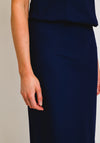 Naya Shell Midi Skirt, French Blue