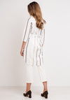 Naya Striped Mini Shirt Dress, White