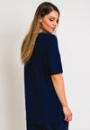 Naya Zip Trim Tunic T-Shirt, French Blue