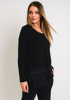 Naya Contrast Pocket Trim T-Shirt, Black