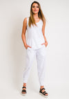 Naya Sleeveless Shell Top, White