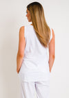 Naya Sleeveless Shell Top, White