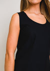 Naya Sleeveless Shell Top, Black