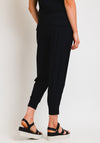Naya Jersey Loose Fit Cropped Trousers, Black