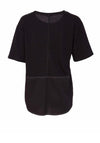 Naya A Shape Relaxed Fit T-Shirt, Black
