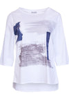 Naya Abstract Brush Stroke T-Shirt, White
