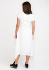 Naya Placement Print Maxi Dress, White & Black