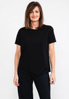 Naya Cut Out Hem T-Shirt, Black