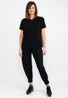 Naya Cut Out Hem T-Shirt, Black