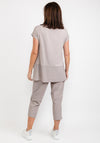 Naya Pocket Hem Print T-Shirt, Putty