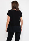 Naya Pocket Hem Print T-Shirt, Black