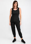 Naya Flare Hem Tank Top, Black