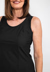 Naya Flare Hem Tank Top, Black