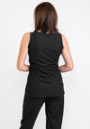 Naya Flare Hem Tank Top, Black