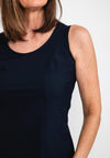 Naya Flare Hem Tank Top, Navy
