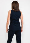 Naya Flare Hem Tank Top, Navy