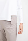 Naya Contrast Panel & Pock Top, White & Putty