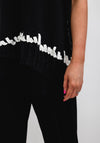 Naya Oversized Crochet Pullover, Black