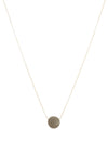 McElhinneys 9ct Disc Necklace, Gold