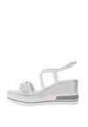 Nero Giardini Criss Cross Wedge Sandals, White