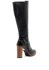 Nero Giardini Leather Knee Length Boots, Black