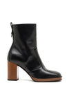 Nero Giardini Leather Block Heel Boots, Black