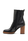 Nero Giardini Leather Block Heel Boots, Black