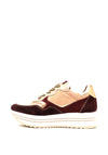 Nero Giardini Suede Leather Mix Platform Trainers, Wine Multi