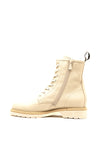 Nero Giardini Leather Lace up Boots, Cream