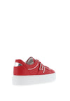 Nero Giardini Leather Silver Trim Trainers, Red