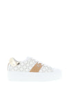 Nero Giardini Leather Logo Platform Trainers, White
