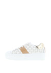 Nero Giardini Leather Logo Platform Trainers, White