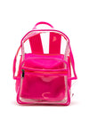 Zen Collection Neon Retro Clear Backpack, Pink