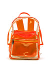 Zen Collection Neon Retro Clear Backpack, Orange
