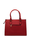 Zen Collection Pebbled Tote Bag, Red