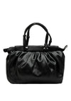 Zen Collection Small Ruched Pouch Shoulder Bag, Black