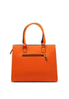 Zen Collection Dual Zip Detail Shopper Bag, Orange
