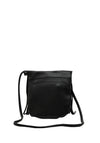 Zen Collection Fringed Flap Over Crossbody Bag, Black